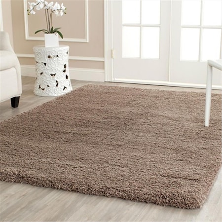 Safavieh 6 ft. 7 in. x 6 ft. 7 in. Square Taupe California Shag Rug SG151-2424-7SQ